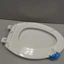 KOHLER 20110-96 Brevia, Slow Close Toilet Seat, Elongated Toilet Seat, Grip-Tight Bumpers Quick-Attach Hardware, Biscuit