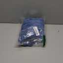 decorUhome Cozy Faux Fur Throw Pillow Covers 22x22 Set of 2 Decorative Soft Plush Striped Modern Farmhouse Boho Couch Euro Sham Pillow Cases with Velvet Back for Sofa Bed Living Room, Blue