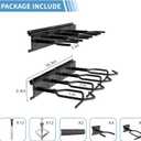 Heavy Duty Steel Gun Rack - Wall Mount, Adjustable 4/8/12 Slot Indoor Gun Racks, Securely Display Shotgun & Rifle