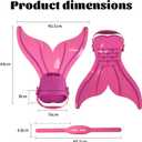 DNFUN Mermaid Fin,Adjustable Mermaid Swim Fin for Swimming Training Girl ,Kid Monofin
