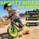 ZIFFY 12 Inch Toddler Balance Bike for 2-5 Years Old, No-Pedal Kids Balance Bike Toy, Lightweight Steel Frame, Sporty Outdoor Gift for Boys & Girls, 34.25" x 12" x 22.05"