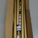 2Pack Gold Tension Curtain Rods 31-63 Inches,Spring Loaded Curtain Rods No Drilling for Window,Adjustable Shower Rod for Bathroom,Closet