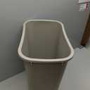 Rubbermaid Commercial Products Deskside Wastebasket/Trash Can, 10.25-Gallon/41-Quart, Beige, Plastic, Garbage Can for Home/Office, Fits Under Desk/Sink/Cabinet