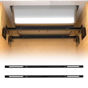 Heavy Duty Undermount Sink Brackets & Kitchen Sink Installation Parts Kit - 800 lbs Capacity Adjustable Carbon Steel Support, Horizontal Space-Saving Design for Kitchen Sinks (71-100cm)