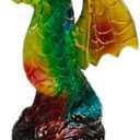3D Animal Lamp, Retro Stained Animal Night Light Lamp, Vintage Animals Table Lamp, Bohemian Resin Animal Lamps for Bedroom Living Room Dining Room Nursery Office Home Decoration (Dragon)