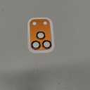 Tensea for iPhone 17 Pro Camera Lens Protector, Metal Aluminum Alloy Tempered Glass Cover Camera Screen Protector Accessories, Case Friendly (Orange)