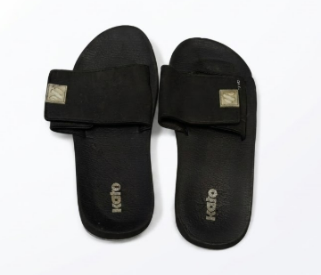 Body Glove Men's Slides, Cushioned Slide-on Sandal Slippers with Padded Adjustable Strap, Size 12 