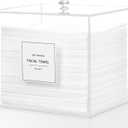 Disposable Face Towel Holder, Acrylic Face Towelettes Storage Box for Face Towels, Facial Towel Containers, Makeup Remover Cloth Organizer