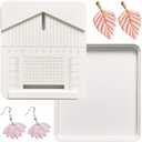 Polymer Clay Earring Drill Guide Clay Jewelry Polymer Clay Tools for Clay Jewelry(White)