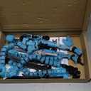 Already Assembled T13 Action Figure Accessories,T13 Multi-Jointed Movable,for Collectors Desktop Decorations t-13 Movability 3D Printed Toys (Blue Noctilucent Blue, 7.2 Inch)