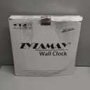 45MinST 12 Inch Indoor/Outdoor Retro Round Waterproof Wall Clock with Thermometer, Silent Non Ticking Battery Operated Quality Quartz Wall Clock Home/Patio Decor(Black Gold)