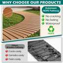 12FT Garden Pathway, HDPE Outdoor Garden Walkway with Handle, Roll Out Straight Outdoor Pathway, Waterproof & UV Resistant Walkway for Lawn, Patio, Backyard & Beach, No Assembly