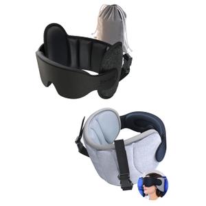 Travel Pillows for Airplanes, Memory Foam Travel Neck Pillow Airplane with Eye Mask, Compact and Ergonomic Design Neck Pillow for Travel, Car Rides, Offices, and Home Use