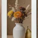 12x18 Walnut Wood Picture Frame for Wall, Matted to 11x17