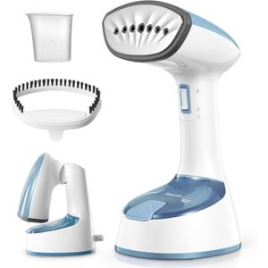 Reemix Steamer for Clothes, Folding Handheld Design Garment Wrinkles Remover, 20g/min Strong Penetrating Steam, 25-Sec Fast Heat-up, for Home, Office and Travel (Blue Gray)