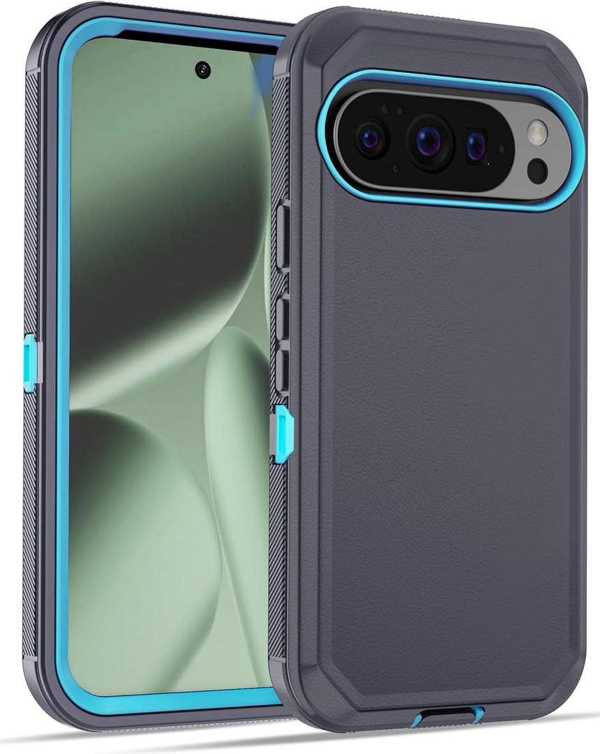 Jiunai for Google Pixel 10 Pro XL Case Rugged Tough Heavy Duty Shockproof Dustproof Screenless Dual Layer Outdoor Hybrid Phone Cover Case for Google Pixel 10 Pro XL 6.8 2025 Women Men Teen - Grey