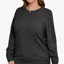 MONNURO Plus Size Sweaters for Womens Fashion Knit Long Sleeve Pullover Fall Tops Casual Shirts M