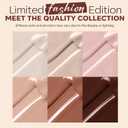 2 x modelones Nail Polish Set, 6 Colors Nude Brown Pink Skin Tones Milky White Mini Nail Polish Fall Winter Neutral Brown Quick Dry Fingernail Polish Manicure DIY Salon Home Gifts for Women Girl