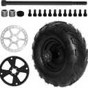 Mini Bike Wheels and Tires 145x70-6 V-Tread Rear Wheel Assembly Kit, Go Kart Mini Bike ATV Tires, CT100