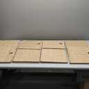 Foldable Storage Cube Bins Set of 4, Paper Woven Square Baskets, Natural, 11" x 11" x 11"