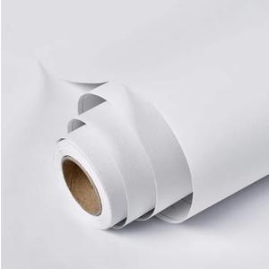 17.51in x400in White Wallpaper Peel and Stick Removable Modern White Contact Paper Self Adhesive Textured Decorative Wall Covering Bathroom Kitchen Cabinet Upgrade Thicker