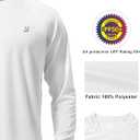 Roadbox Mens UPF 50+ UV Sun Protection Shirts Outdoor Long Sleeve SPF Rash Guard for Fishing Hiking Swimming Running, Size US M