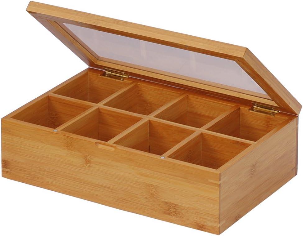 Oceanstar  TB1323 Oceanstar Bamboo Tea Box, 12 Inch, Natural