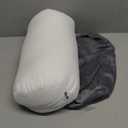 1 MIDDLE ONE Round Cylinder Bolster Pillow with Removable Velvet Cover, Tube Roll Cervical Pillow for Head, Neck, Back and Legs Support, 13" x 6", Grey