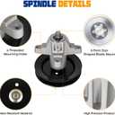 Aeagle 918-04456 Rebuild Kit Fit for 42" Deck Troy Bilt Pony 42 LT-542H (only 13AN795G790), Includes 2 Spindle 618-04456, 2 Blade 742-0616, 96" Belt 754-04060, 2 Pulley 918-0624B, 2 Idler 756-04129
