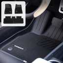 DORENA Floor Mats with Carpets for 2024 2025 2026 Tesla Model 3 Highland Double Layer All Weather TPE Removable Floor Liners Set of 6 (Black)