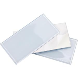 Peel and Stick Glass Subway Tiles, 3 x 6 Inch, Blue White for Kitchen Backsplash Bathroom Wall Pack of 40 Sheets, 5sq.ft