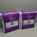 Poise Incontinence & Postpartum Pads for Bladder Leaks, 7 Drop Ultra Absorbency, Long Length, 78 Count 