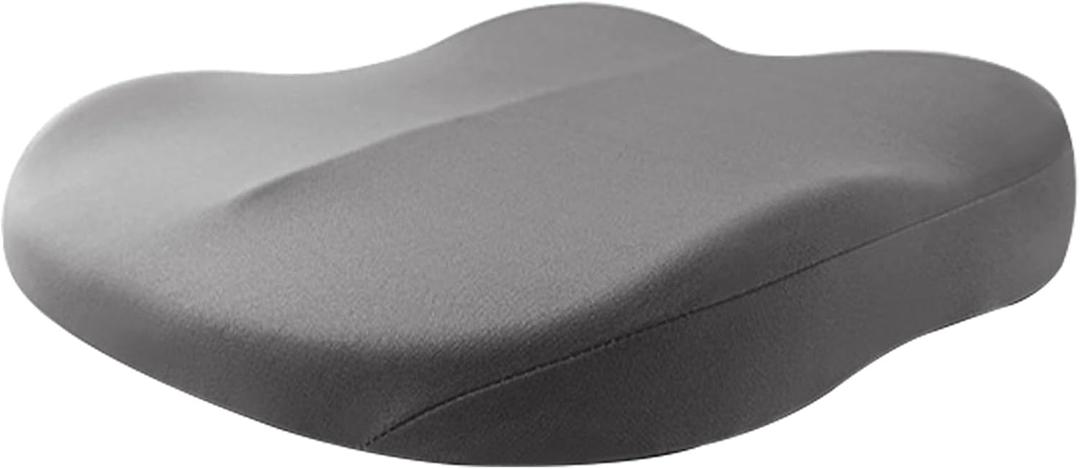 Desk Chair Cushion, Adult Car Booster Seat for Driver, Non-Slip Memory Foam Seat Pad to Raise Height 3.9in for Short People Driving, Washable, 17.7x17.7in,Grey