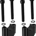 JAVIK 7/8" Heavy Duty Black Handlebar Risers 30mm Height Fit for Honda Fit for Yamaha Fit for Suzuki Fit for Kawasaki Fit for Can-Am Fit for BMW Motorcycle & ATV Dirt Bike