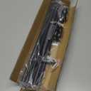 Curtain Rods for Windows 48 to 84-92 inch, 5/8" Matte Black Curtain Rod, Stainless Steel Small Curtain Rods for Bedroom, Living Room,Kitchen,Farmhouse, Outdoor Curtain rod Black