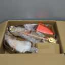 QiMH Tree Floor Lamp with 3 Light Bulbs, Standing Tall Pole Lamps for Living Room Bedroom Office, Reading Stand up Lamps with 3 Adjustable Arms, Brushed Gold