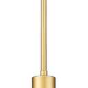 Emak Modern Pendant Lights Kitchen Island, 8 Inch Gold Pendant Light with Milk Glass Shade, Hanging Light Fixture for Kitchen Island, Dining Room, Bathroom, Bedroom, PL122-GD-ML