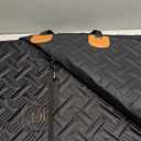 Back Seat Extender for Dogs, Dog Car Seat Cover with Hard Bottom Supports 500 lbs, Waterproof Car Seat Protector, Nonslip Dog Hammock for Back Seat, Pet Bed for Cars, SUVs & Small Trucks (Black with Orange)