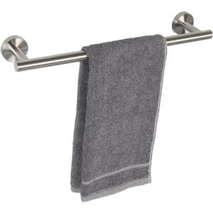 TocTen Bath Towel Bar - Thicken SUS304 Stainless Steel Bathroom Towel Holder, Towel Rod for Bathroom Heavy Duty Wall Mounted Towel Rack Hanger (18IN, Brushed Nickel)