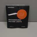 NARUNDREN 2 Pack Picture Lights for Wall, Rechargeable LED Picture Light Battery Operated with Remote, Dimmable Poster Light for Paintings, Portraits, Art Frames, Display Lighting for Wall Decor, White