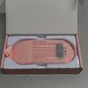 Portable Heating Pad for Cramps FSA, HSA Cordless Electric Period Fast Heat Pad for Back Pain Relief Menstrual Belt 6 Heat 6 Massage Gifts for Women Girl Her Girlfriend Christmas Stocking Stuffer Pink