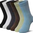 Kids Crew Cotton School Socks Youth Cute Casual Breathable Little Girls Boys Dress Socks 6 Pairs