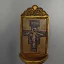 Christian Brands San Damiano Crucifix 6" Holy Water Font