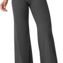 YEOREO Workout Leggings Womens No Front Seam Straight Leggings 33" High Waist Buttery Eddiy Gym Yoga Pants (X-Large, Dark Gray)