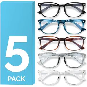 MIGSIR Blue Light Blocking Glasses for Computer Gaming, Fashion Fake Helps Reduce Screen Fatigue Eyeglasses for Women Men