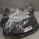 Magnetic Insulated Door Curtain Fits 36"x82" Doors - Thermal Door Cover for Winter with Clear Window, Window Insulation Kit & Doors Draft Stopper to Keep Cold Air Out for Front Doorway Home - Black