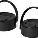 Flip Lids with Handle for Hydro Flask 12 16 20 32 40 64 oz Wide Mouth Bottles,Replacement Lids for 2.28"Wide Mouth Sport Bottles Water Bottle Accessories