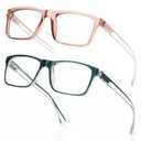 SKYOAK Trendy TR90 Progressive Multifocus Reading Glasses for Women +2.5x