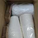 Disposable Coffee Cups with Lids & Sleeves 12 oz Paper Cups, 50 Pack To Go Hot Cups with Lids, BPA Free Thickened Leak Proof White Disposable Cups for Everyday Use Office Coffee Bar Supply Essentials