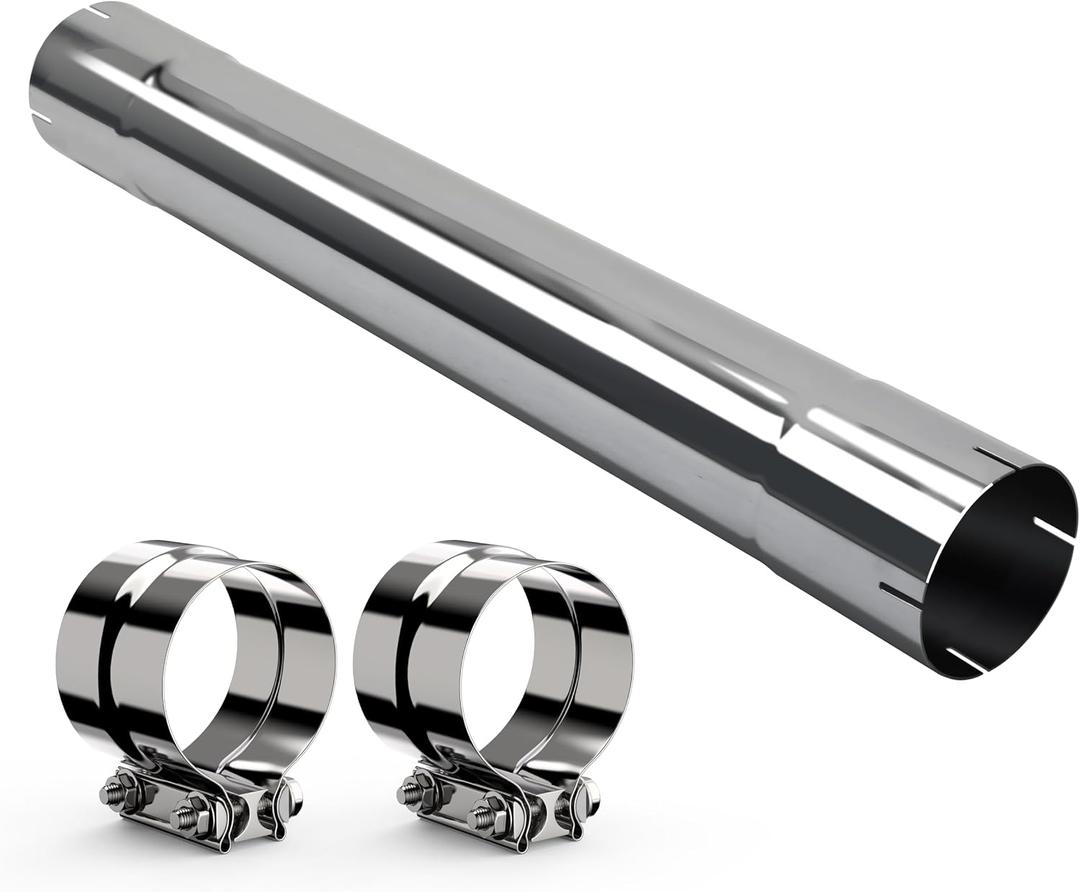 5'' Muffler Deleting Pipe with Clamp, 5 Inch Exhaust Pipe, 30" Length